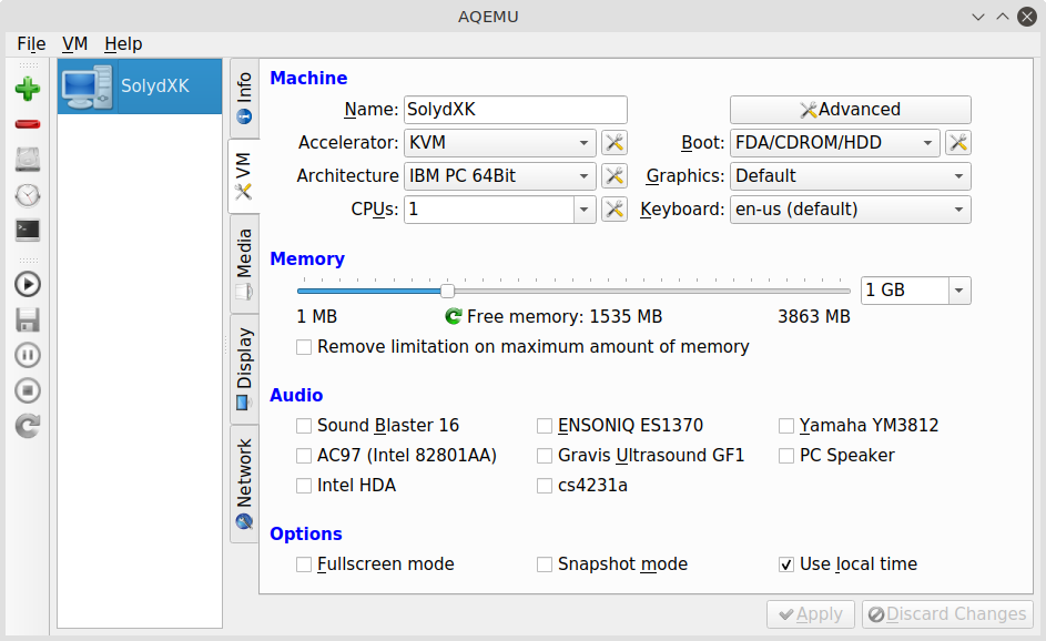 Aqemu - VM - Info 2