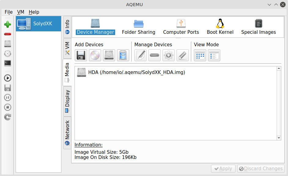 Aqemu - VM - Info 3-1