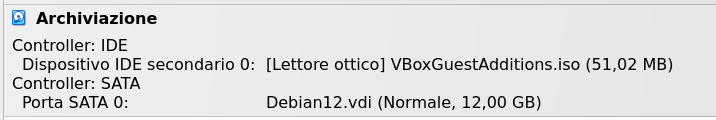 VirtualBox - Disco Guest Additions montato