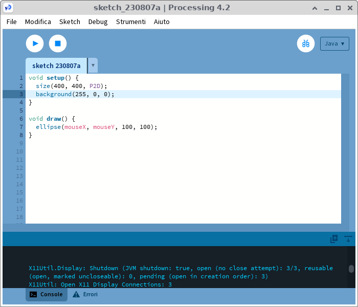 Processing IDE