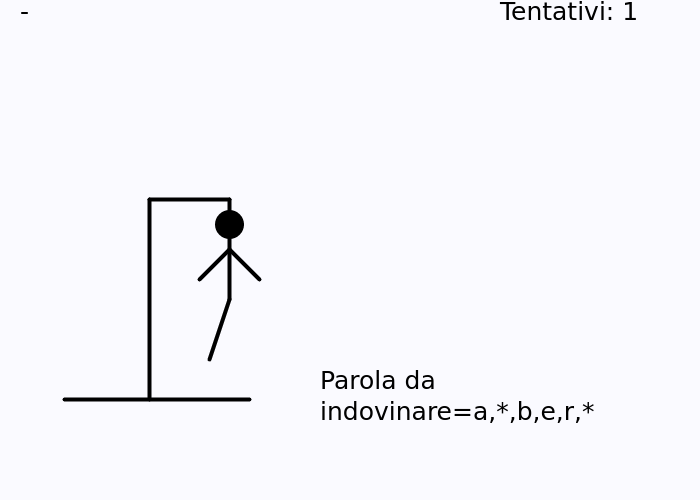 p5.js - progetto impiccato