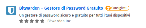Bitwarden - estensione per browser Firefox