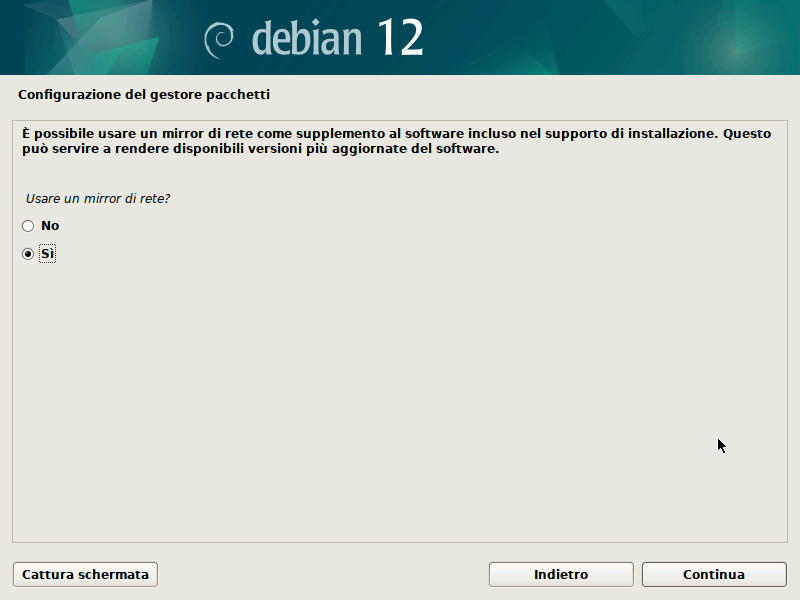 Scelta mirror apt